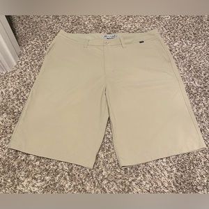 Mens Travis Mathew khaki shorts